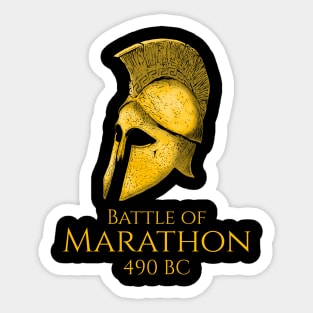 Ancient Greek History Hoplite Helmet Battle Of Marathon Sticker